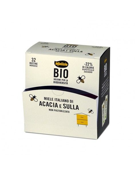 Miele biologico di Acacia e Sulla 32 Bustine 5g