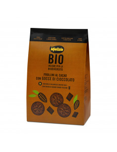 Frollini biologici al cacao con gocce di cioccolato 300g