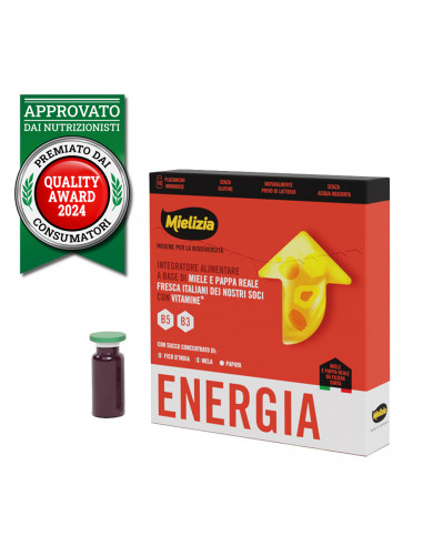 Integratore alimentare ENERGIA, con miele e pappa reale (10 fiale da 10ml)