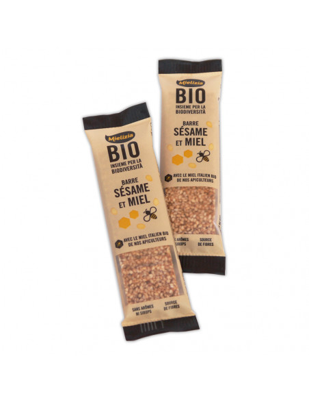 Organic sesame seed and honey bar 25g - 20 pcs. Box (FR)