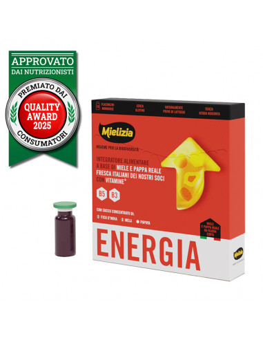 Integratore alimentare ENERGIA, con miele e pappa reale (10 fiale da 10ml)