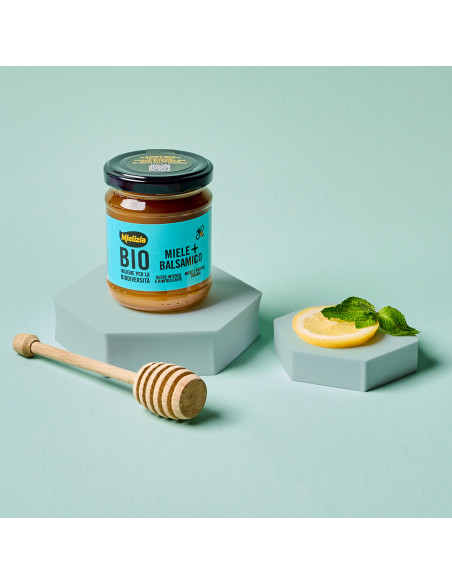 MIELE+ Balsamico biologico (miele e propoli) Vasetto 250g