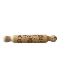 Mattarello in legno con...