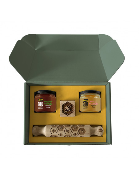 Christmas Gift Box - Gift Idea with organic honey and Mielizia gadgets