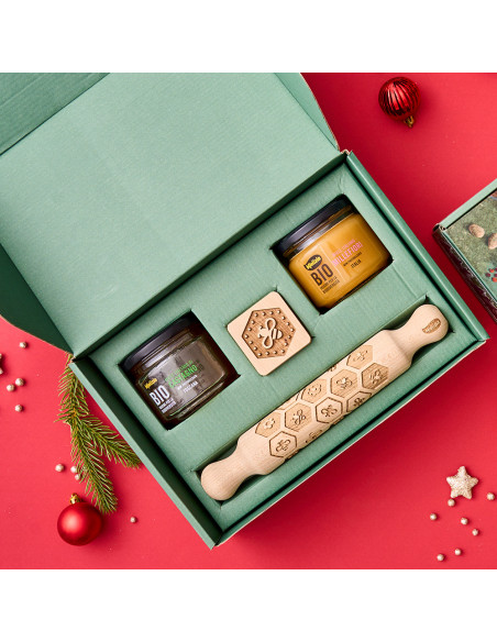 Cofanetto di Natale - Idea regalo con mieli biologici e gadget Mielizia Cofanetto di Natale - Idea regalo con mieli biologici e gadget Mielizia