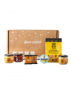 Kit di Natale Mielizia Bio - Idea regalo con miele, frollini, composte e caramelle alla propoli