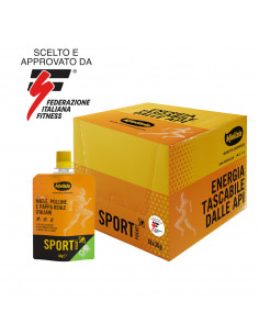 SportPocket - Miele, polline e pappa reale italiani - Pack 18 pezzi da 30g