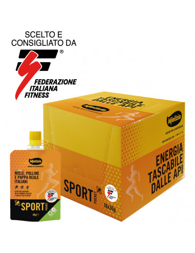 SportPocket - Italian honey, pollen and royal jelly - 18 pcs. x 30g Pack