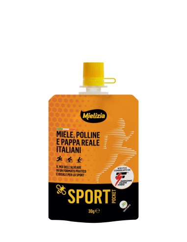 SportPocket Mielizia - The natural energy supply from bees, with honey, pollen, royal jelly