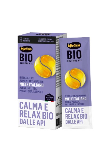 Integratore naturale biologico CALMA e RELAX BIO dalle api (10 bustine da 10g)