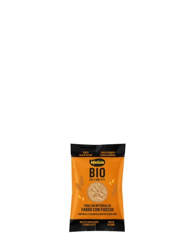 Organic wholegrain spelt shortbread biscuits with spelt flakes - 16g pack