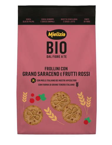 Organic shortbread biscuit with buckwheat and cranberries 250g