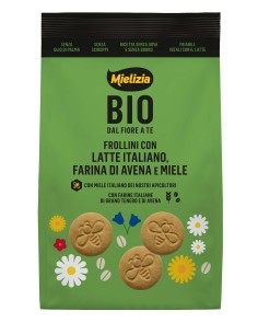 Organic shortbread biscuits with Italian ''STG hay milk'', oat flour and honey